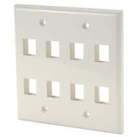 Main product image for Audtek KWGH9 Keystone Wall Plate Double Gang 8- 151-190